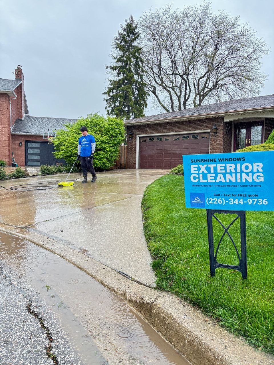 Pressure washing